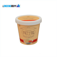 Custom Ice Cream Container Pappbecher mit Plastikdeckel